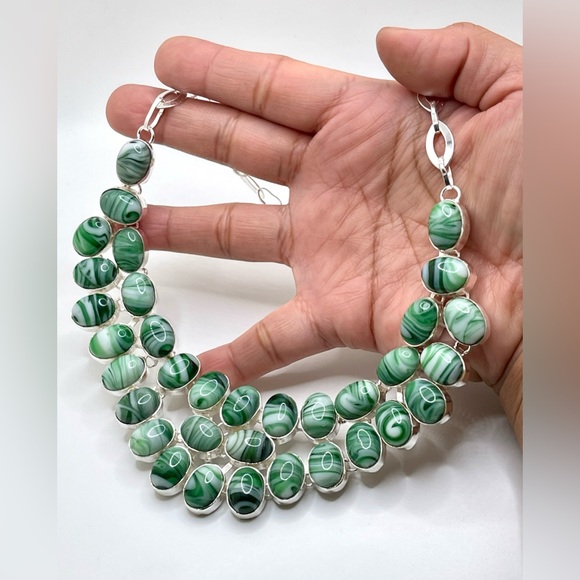 Beautiful Botswana Lace Agate Necklace - Picture 6 of 11